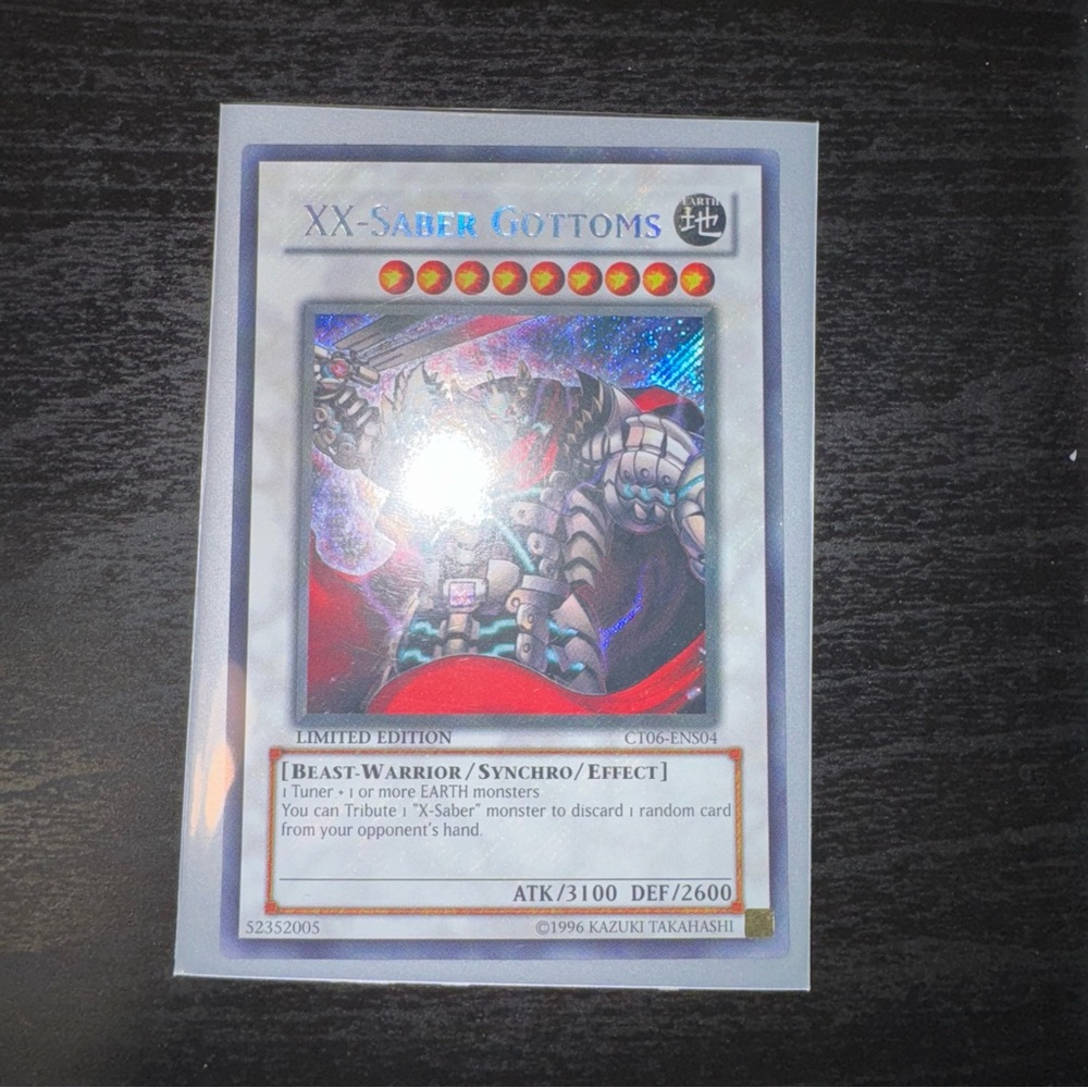 Yugioh XX Saber Gottoms 52352005 Limited Edition Card